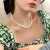 Women's Acrylic Pearl Fashion Necklace 1P Point Accessory Fashion Necklace Pearl Necklace Women's Necklace