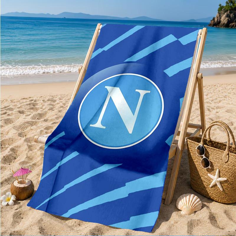 Napoli Football Club Emblem Beach Towel, Quick-drying, Easy to Care for, Suitable for Both Fitness and Beach Vacations,Sports Essential