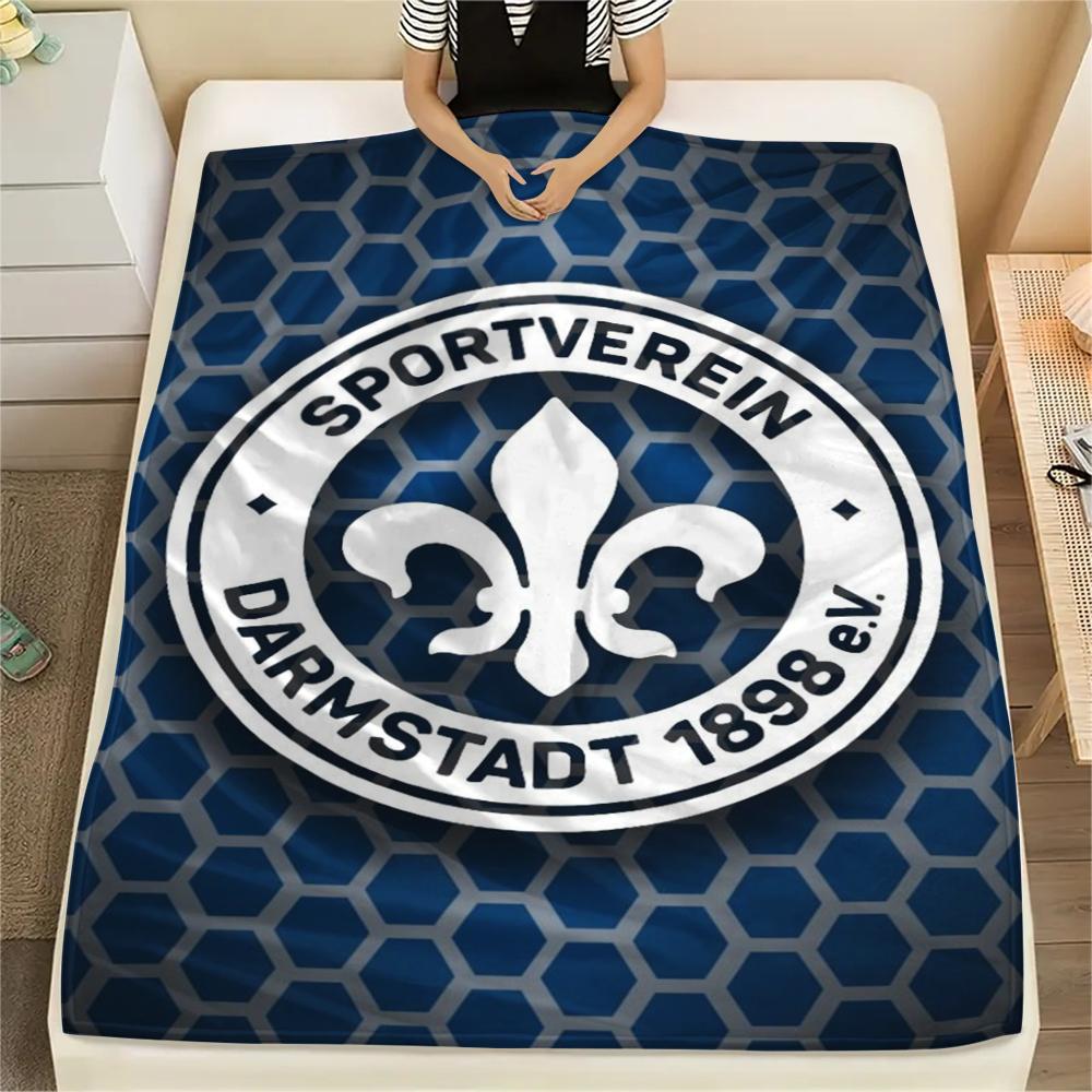 1pc SV Darmstadt 98 Print Flannel Blanket, High quality Comfortable for All Seasons, Home Decor, Warmth and Comfort, Perfect for Christmas Gifts92