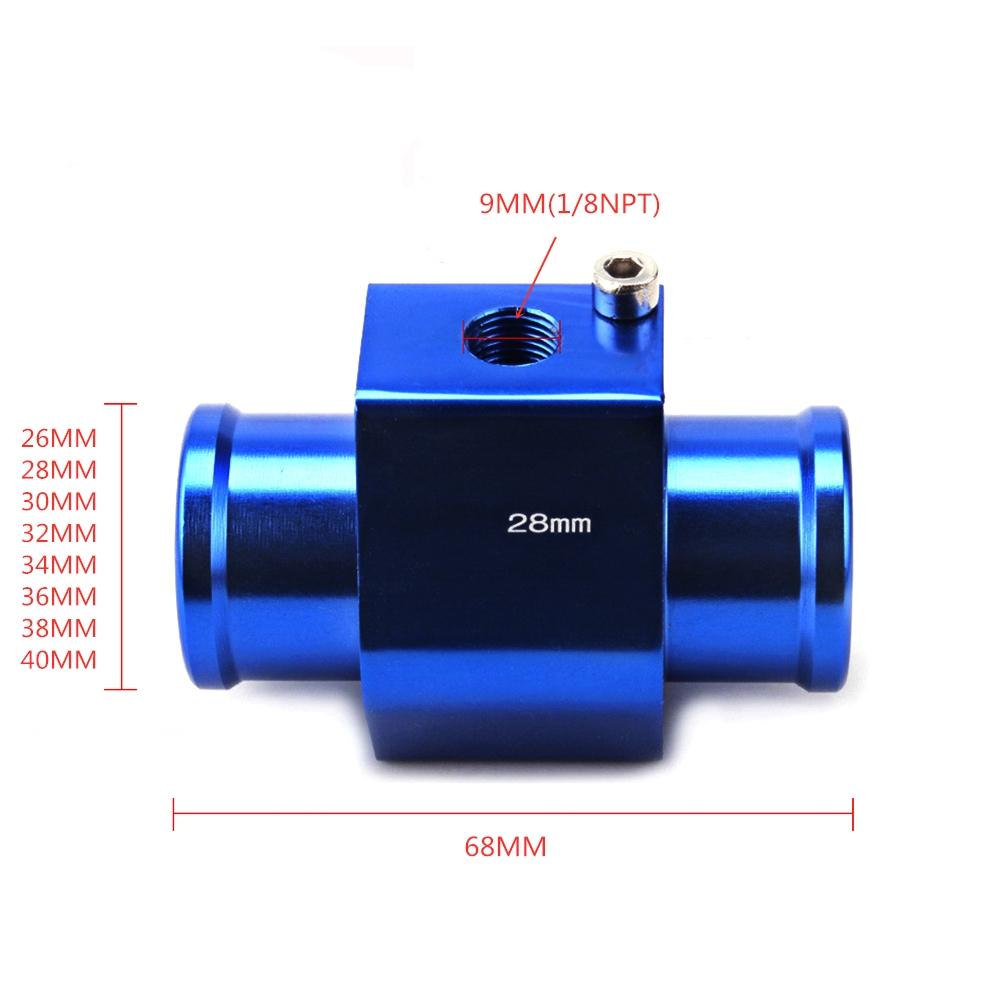 52mm Car Water Temperature Gauge 40~120 ℃ With Water Temp Sensor & Water Temp Adapter Joint Pipe Radiator 1/8ZG Sensor Car Gauge