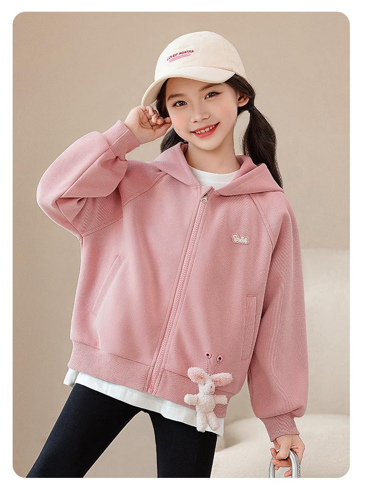 Girls' Hooded Hoodie Jacket