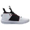 Li Ning Нескользящие износостойкие баскетбольные кроссовки средней высоты мужские Черно-белые ABAP079-1