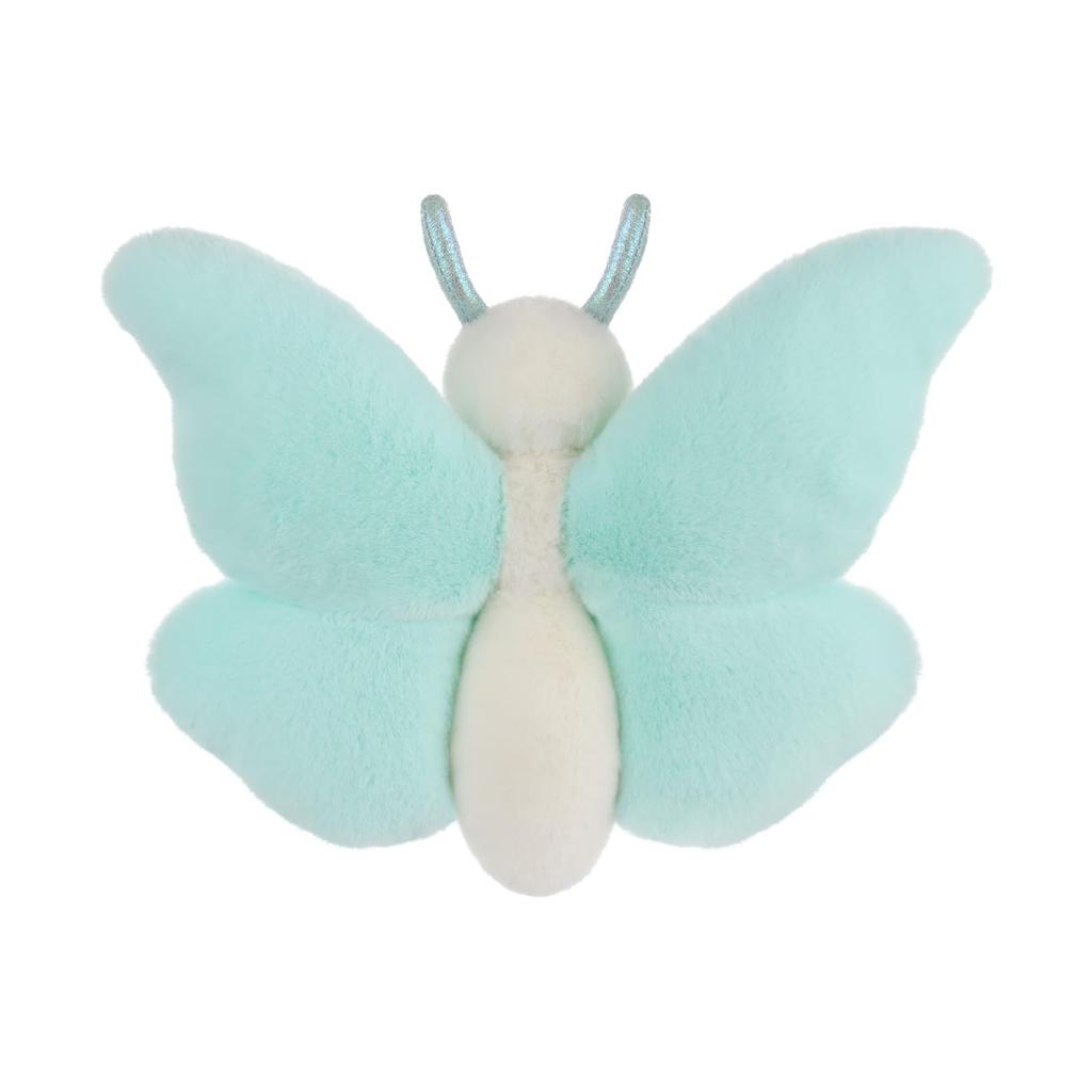 Apricot Lamb Blue Butterfly Plush Toy for Kids, Soft and Cute Fluffy Blue Butterfly for Girls and Boys, 19cm