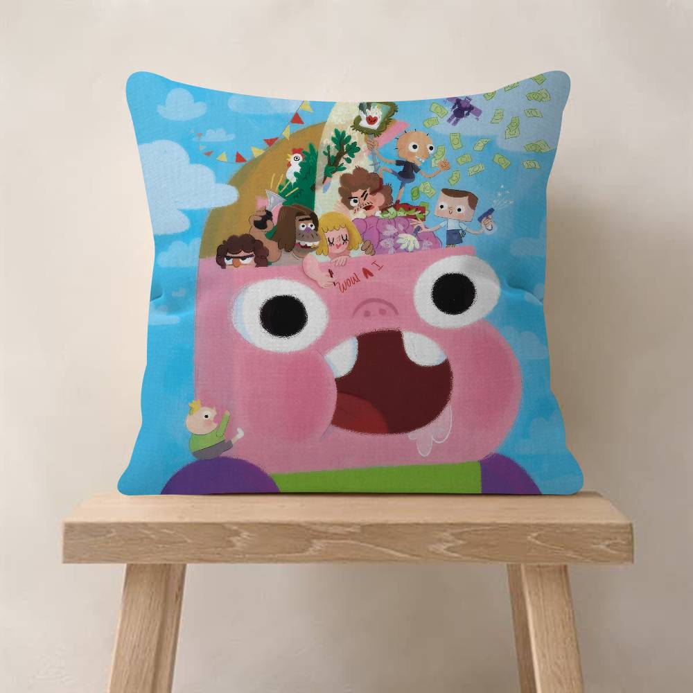 Cartoon CClarence fun pillow cover sofa cushion cover home room decoration children gift