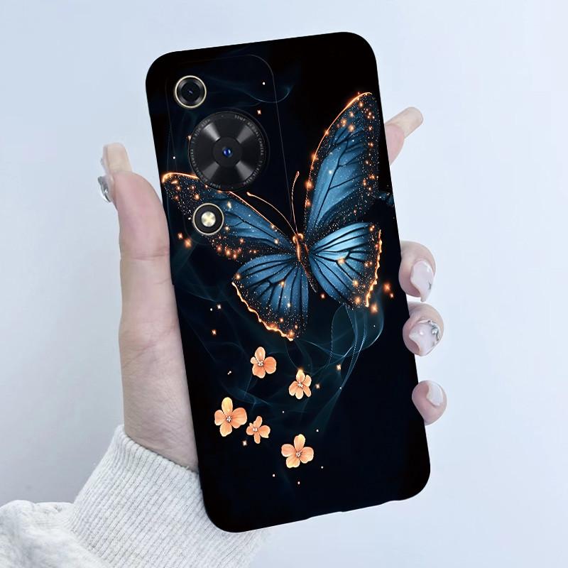 Case For Huawei Nova Y72 Butterfly Floral Girl Design Soft TPU Silicone Back Cover For Huawei Nova Y 72 MGA-LX3 Enjoy 70 Fundas