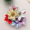 Gold Powder Glitter Home Xmas Ornaments Christmas Tree Decorations Christmas Flowers Fake Flowers