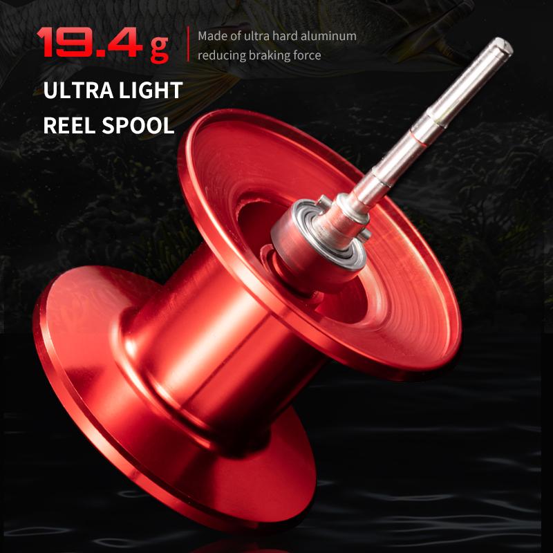 [Germany Stock] Rooblinos AC Waterdrop Left Hand Baitcasting Reel 7.2:1 Gear Ratio Anti-Reverse Two-Speed System Stream River