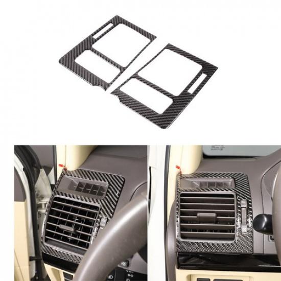 Carbon Air Vent Outlet Cover Trim For Toyota Land Cruiser Prado 2010-2018