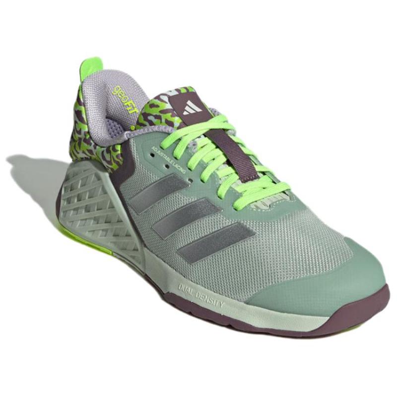 adidas Кроссовки женские Dropset 3 Gfx Льняной зеленый Серебристый металлик Яркий лимонный ID8660