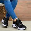 Sneakers 2024 New Fashion Wedge Platform Plus Size Casual Sports Shoes Women Lace-up Mesh Breathable Women's Vulcanized Shoes