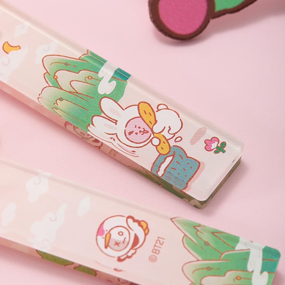 Официальный BT21 COOKY K-Кролик Палочка Акриловый Брелок