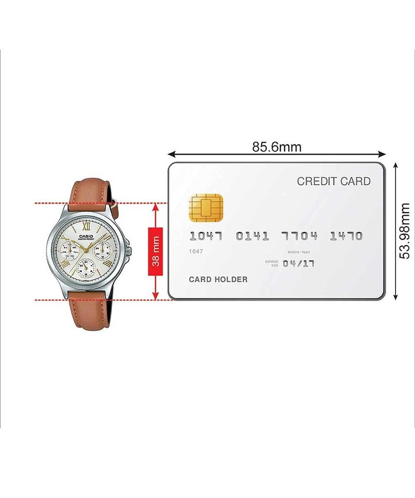 Casio Brown Spring Wristwatch LTP-V300L-7A2UDF (A1703)