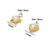 20pcs Stainless Steel Heart Zircon Charms Star Beads Jewelry Findings DIY Exquisite Necklace Bracelets Supplies Earrings Making