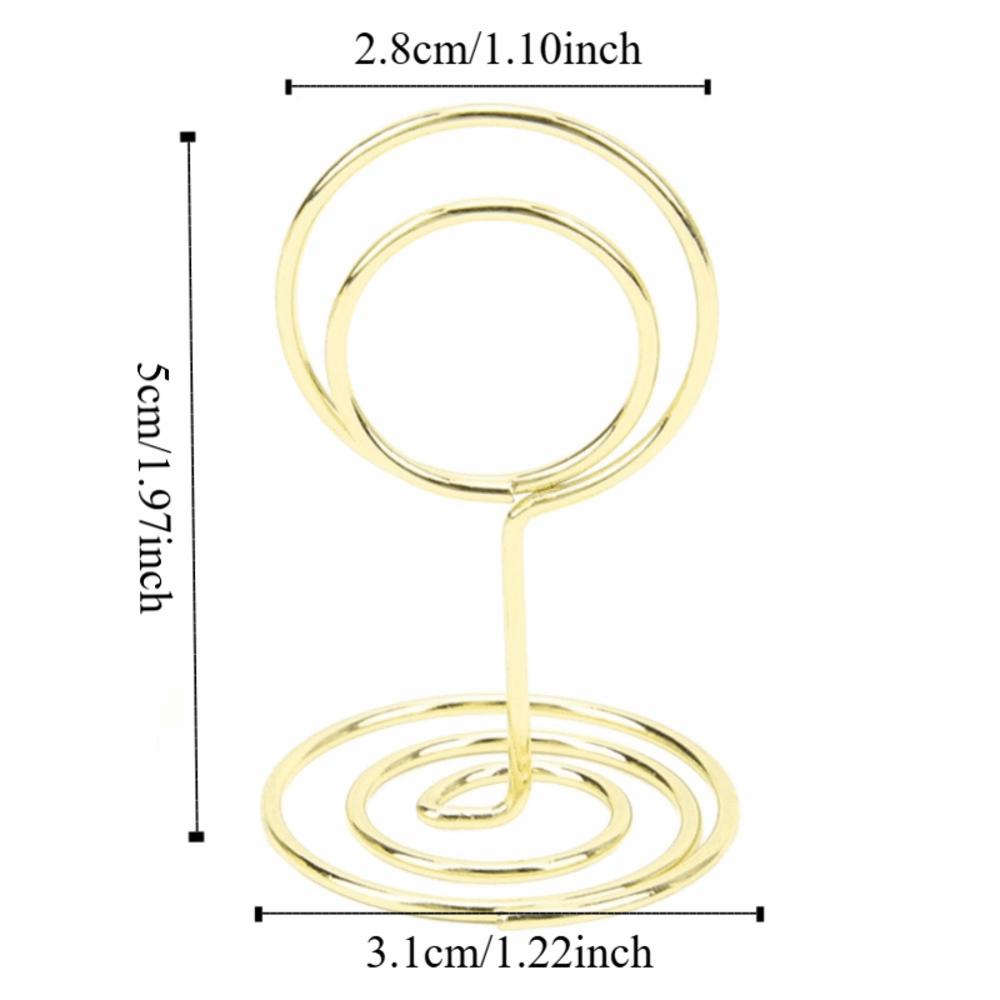 20Pc Stable Picture Holder Gold/Rose Gold Place Card Holder Wedding Centerpieces