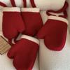 Irregular Red Plush Bag Large Capacity Purse Bag Women Creative Christmas Shoulder Bag  New Years
