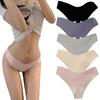 TUOTISI Sexy Pack of 5 Women's T-Back Panties, Underwear, Lingerie, Mid-Waist, Seamless, Non-Slip, Lightweight, Seamless, (LL Size)