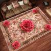 European Pastoral Style Carpets Living Room Flower Home Carpet Non-slip Bedroom Decorative Rugs Washable Entrance Door Mat