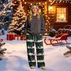 Стильные женские фланелевые брюки с рождественским принтом для праздничной вечеринки
