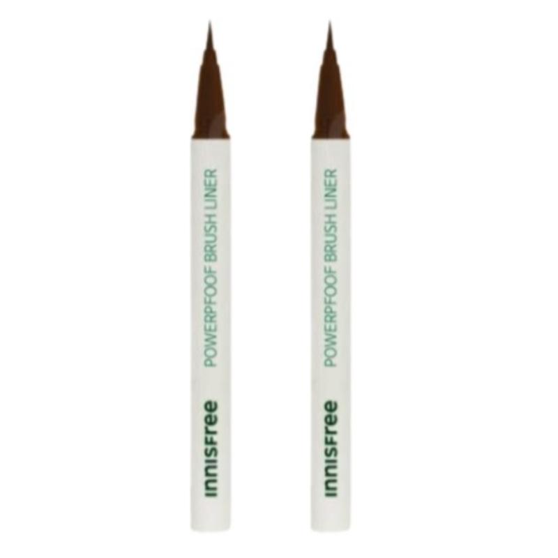 Innisfree Powerproof Brush Liner 0.6г | Водостойкая и устойчивая к смазыванию подводка для глаз с тонким кончиком-кисточкой [Черный / Коричневый]