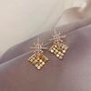 Women's Earrings New Fashion Six-pointed Star Earrings Pendant Temperament Personality Flash Earrings Jewelry Women