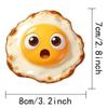 2D Flat Egg Fridge Magnet Simulation Magnetic Fridge Sticker Creative Acrylic Magnet  Kitchen