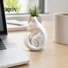 Скульптура животного с гладкой поверхностью, 3D-печатная скульптура лисы, Минималистичное украшение solid structure матового белого цвета, Современный декор для рабочего стола, Устойчивый к пятнам