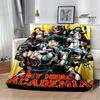 My Hero Academia Cartoon Printed Blanket Warm Flannel Blankets Soft and Comfortable Blanket Home Travel Blanket Birthday Gift