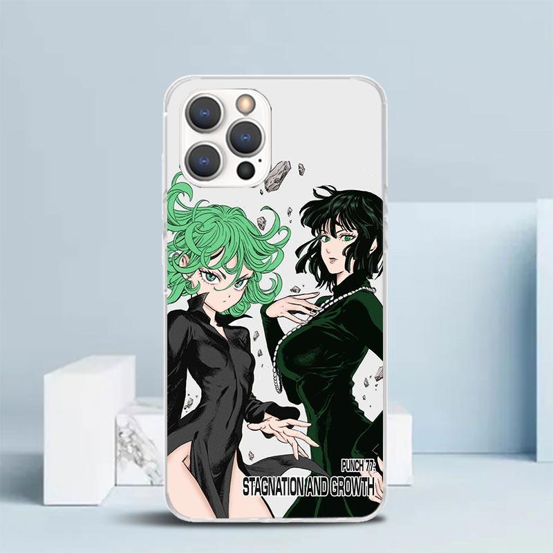 Чехол для телефона One P-Punch-Man Tatsumaki Для IPhone 16 17 Air 16E 15 14 Plus 13 Mini 12 11 Pro Max 7 8 + SE 2020 Мягкая задняя крышка из ТПУ