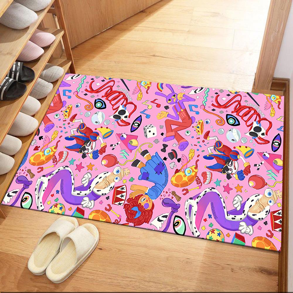 Digital Circus Carpet Design For Bedrooms Hallway Kitchen Balcony Antislip Carpet Decorate Offices Perfect Gift For Womenmen