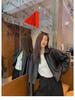 Trendy Women's Hong Kong-Style PU Leather Motorcycle Jacket - Chic, Versatile Outerwear for Spring, Autumn, Winter.
