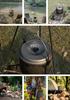 CAMPING MOON Алюминиевый подвесной котелок, Маленький, 2,6 л, MC220