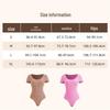 Seamless Short-Sleeve Shaping Bodysuit Thong for Women