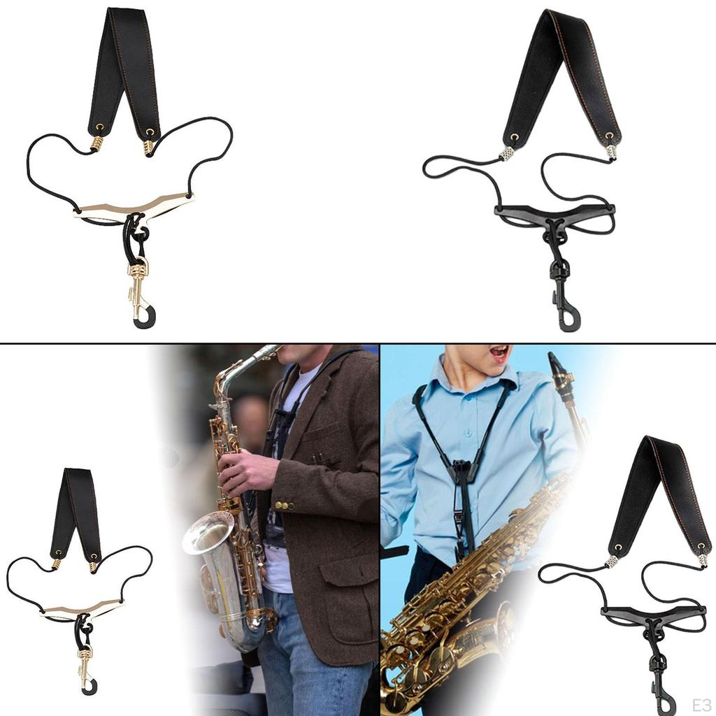 Sax Neck Strap Adjustable Harness Comfortable Shoulder for Saxophone Tenor Alto