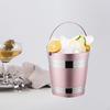 Ice Bucket Portable Chilling 1.7L Stainless Steel Serving Wine for