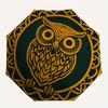1pc Owl Celtic Automatic Open/Close Umbrella, Portable Folding Umbrella for Travel, Themed Events, It is suitable as a gift for various festivals, Out