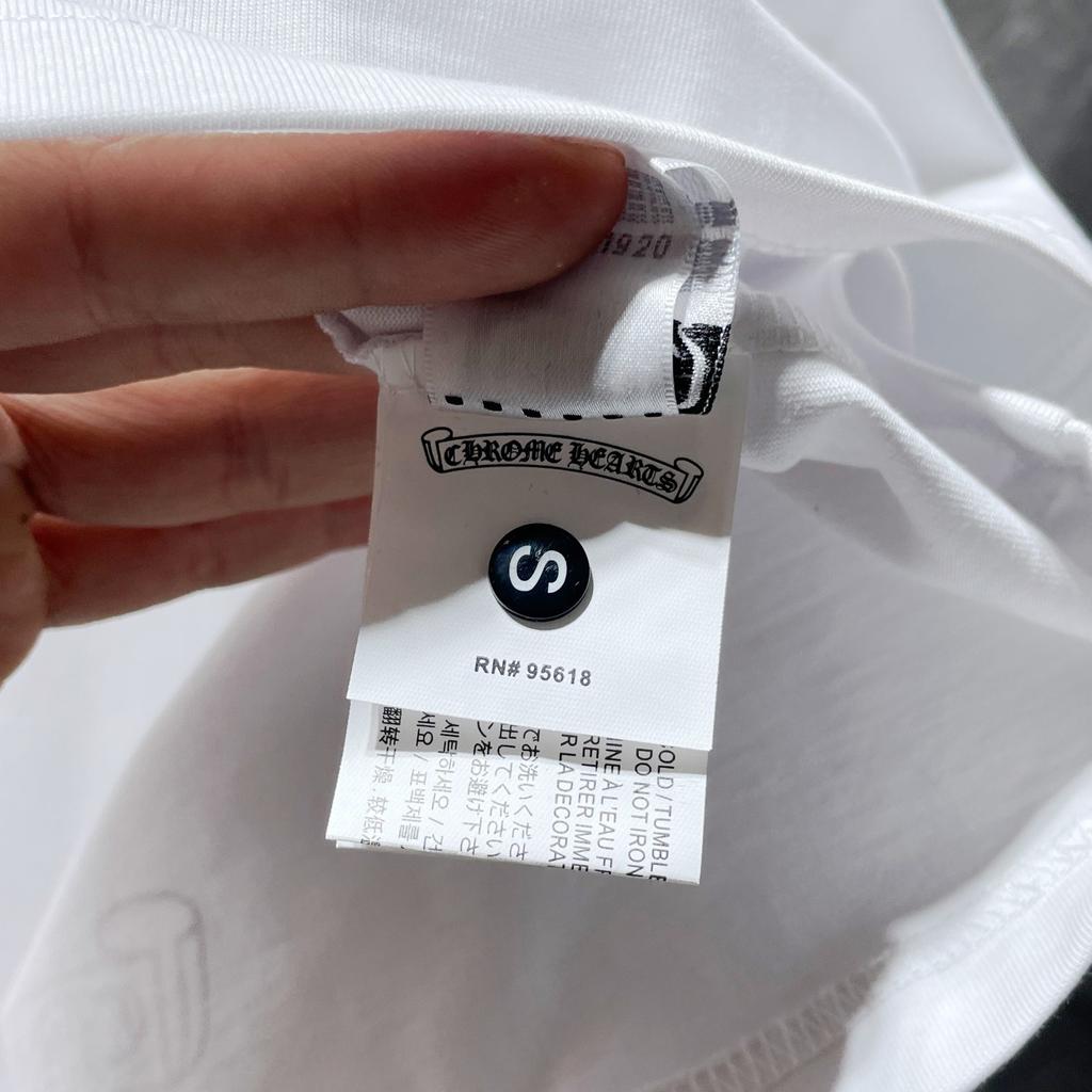 8553 CHROME HEARTS 2025 Лето Новая Высококачественный Хлопок Круглый Вырез Свободный Большой Размер Мужская и Женская Футболка Парная Футболка