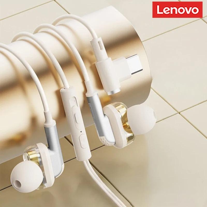 Оригинальные игровые наушники Lenovo YF45 Проводные внутриканальные Наушники Type-C/3.5мм С Микрофоном Звукоизоляция для ПК Телефона Ноутбука НОВЫЕ