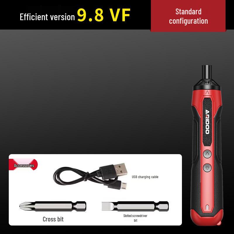 Rechargeable Mini German Electric Screwdriver Set - Handheld Lithium Battery Tool for Small Household Tasks
