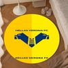 1PC Hellas-Verona Crest Round Rug for Livingroom,Bedroom, Palyroom, Chair Rug, Area rug, Circle Carpet, Large Size Fan Christmas gift