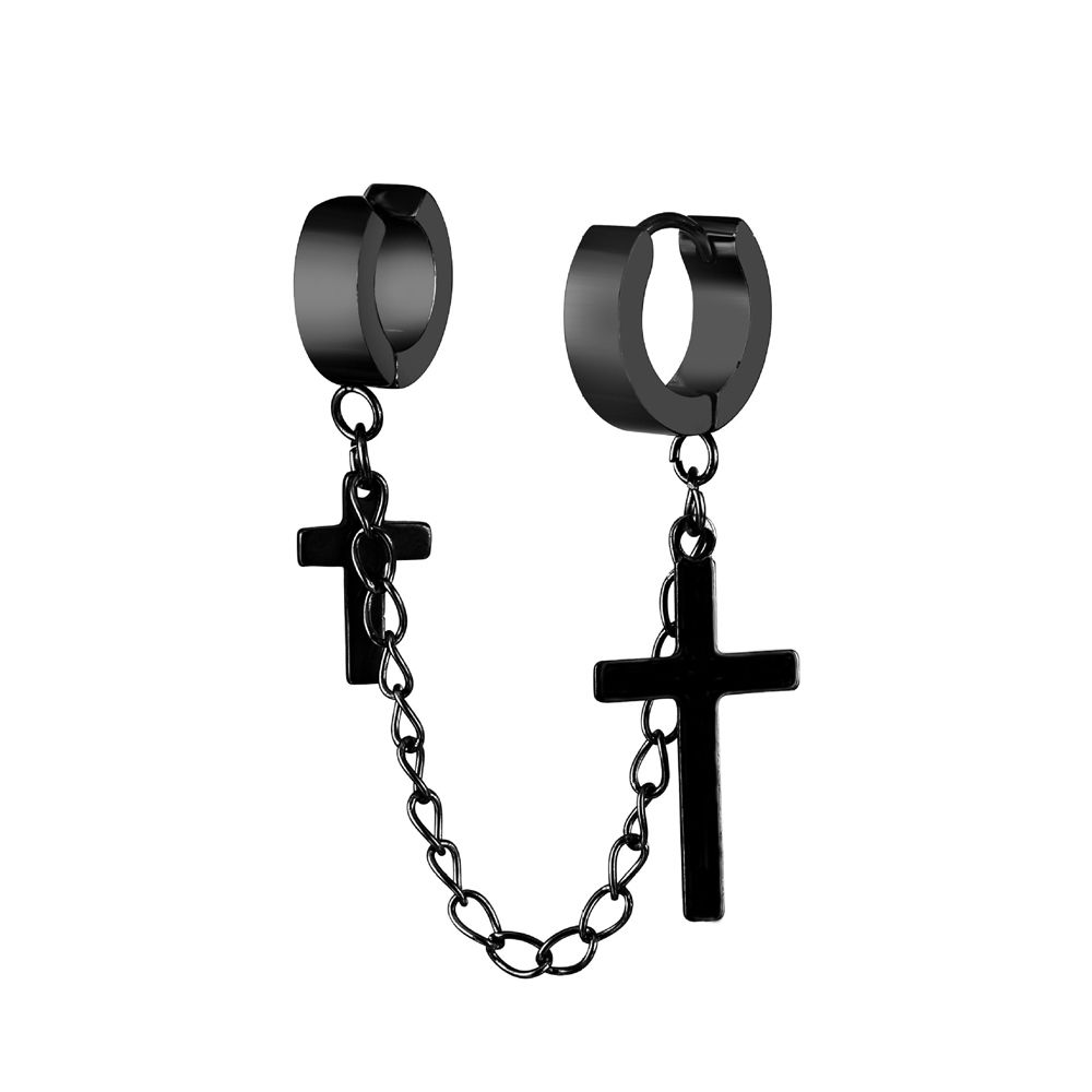 Titanium Steel Clip On Earrings Women Ear Clip Korean Stud Earrings Men Ear Cuff Dangle Earrings