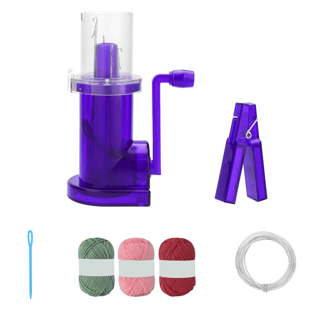 Hand Knitting Machine Needle Thread Tool Set Household Weavers Multicolor Yarn Knitting Tool for DIY Sewing Crocheting