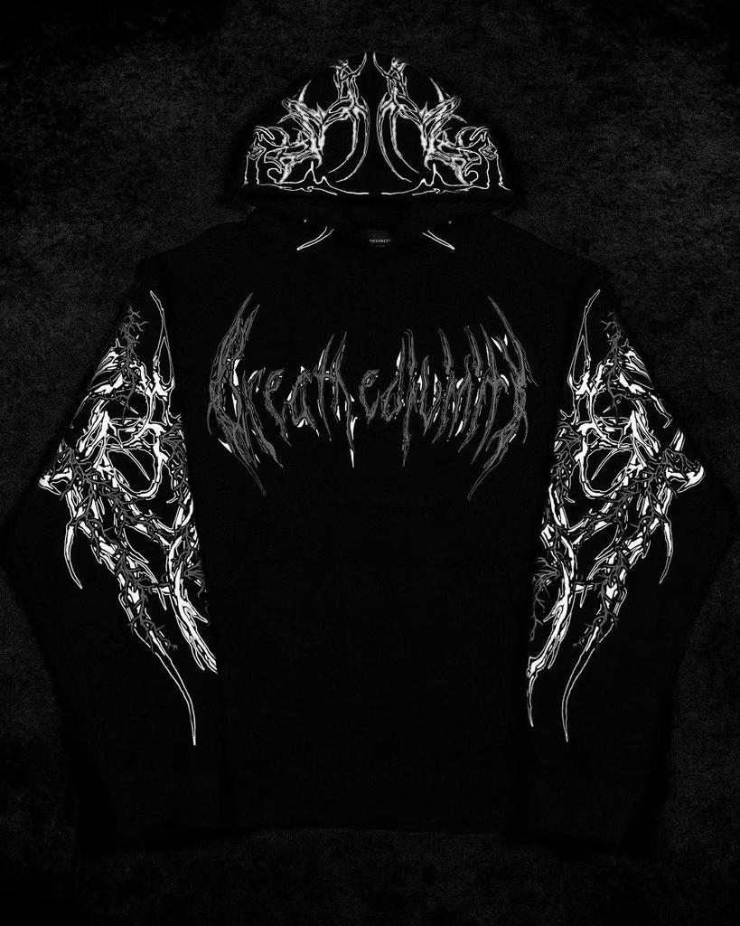 Мужская толстовка Breathedivinity в темном стиле - Модная спортивная верхняя одежда Осень/Зима