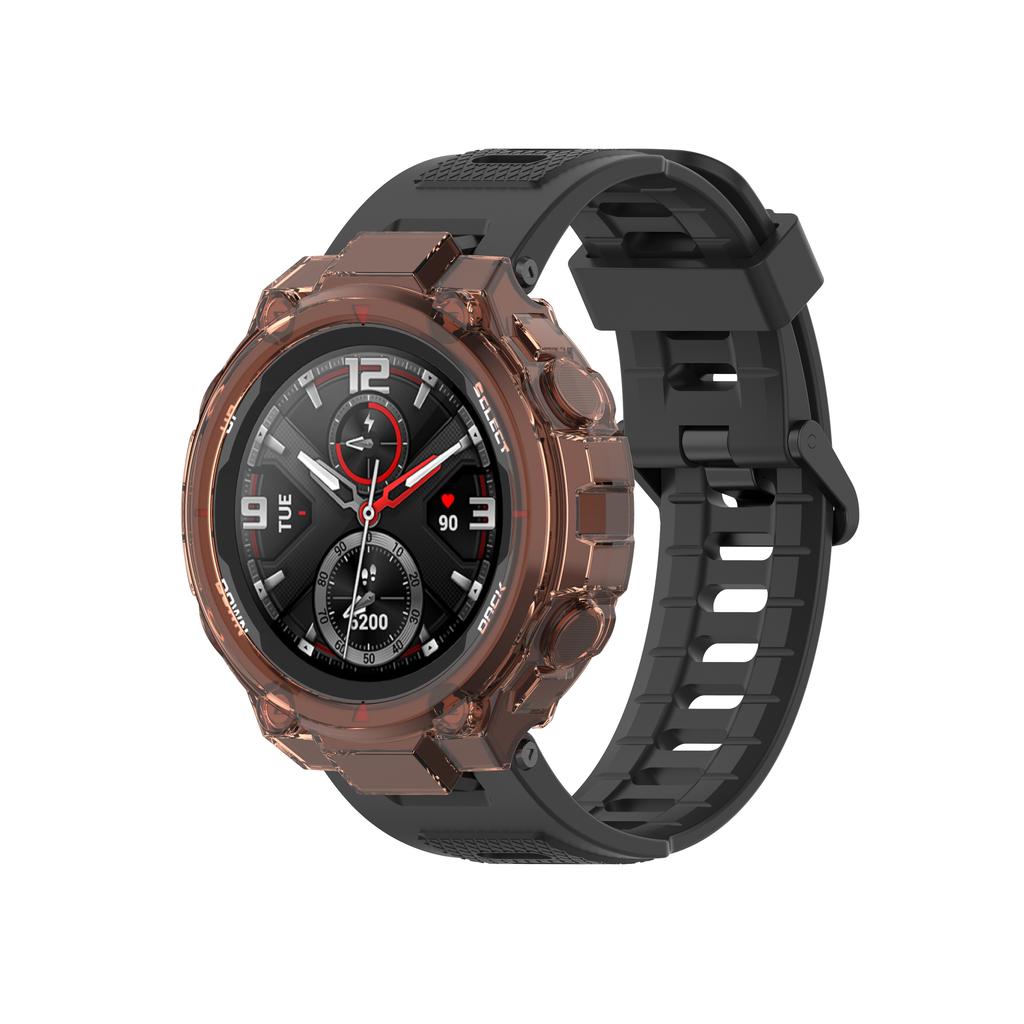 Для Huami Amazfit T Rex Силиконовый Чехол Прозрачный Мягкий TPU Бампер Защитная Крышка Для Amazfit T-Rex Pro Защитный Каркас Ободок
