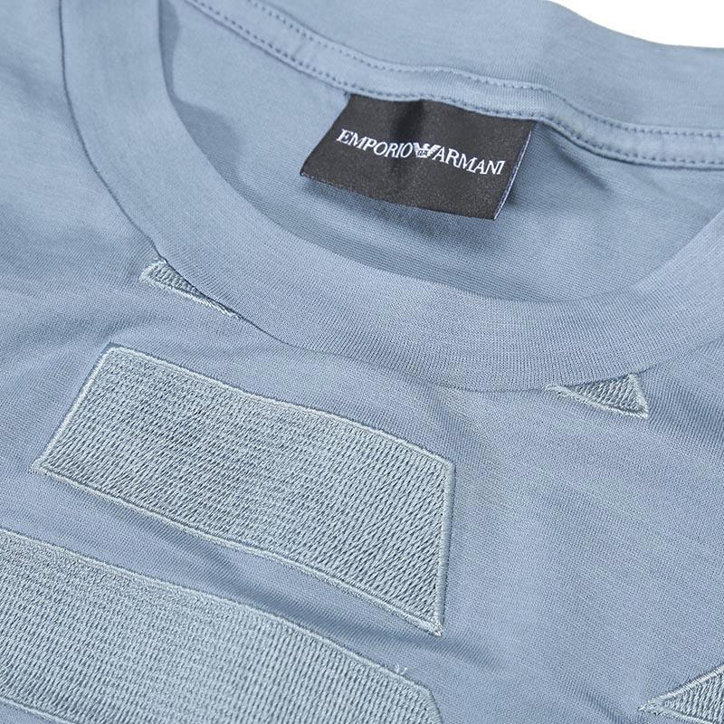 EMPORIO ARMANI FW23 T Shirt Unisex Light Blue 3R1TZ2-1JUVZ-0767
