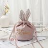 Easter Rabbit Drawstring Bags Velvet Jewelry Organizer New Wedding Candy Bags  Birthday Party