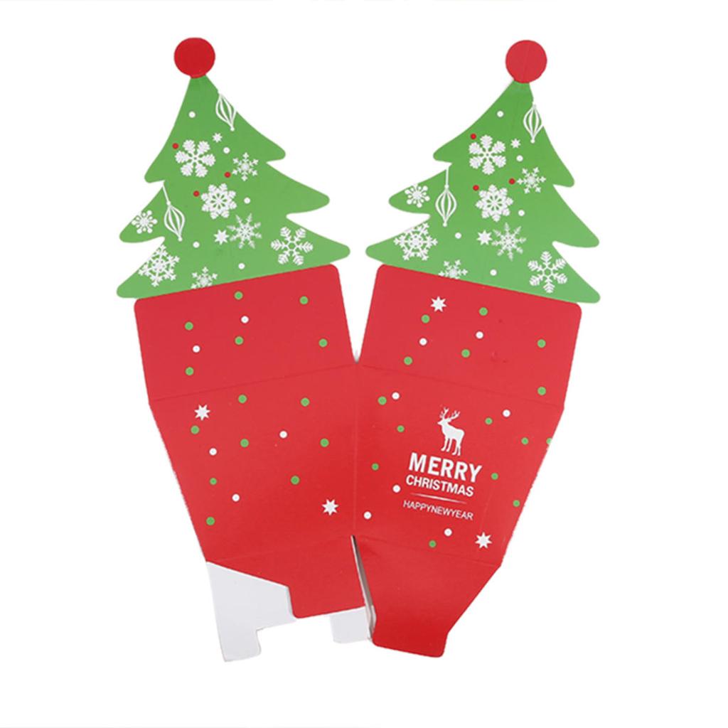 Merry Christmas Bombonera Santa Paper Gift Box Christmas Tree Elk Gift Packaging Box New Year Xmas Party Decoration