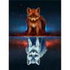 Алмазная картина набор животных отражение 5D DIY Алмазная вышивка продажа кошка собака Стразы мозаика вышивка крестиком Decortion