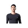 Li Ning Plain Logo Print Round Neck Pullover Long Sleeve T-Shirt Men Tops Black AUDN125-1