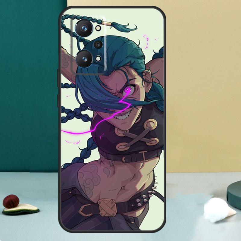 Чехол Jinx Arcane для OPPO Realme C33 C55 C35 C31 C30 C21Y C25 C11 C15 GT Neo 5 3T 2T 8 9 10 11 Pro Plus