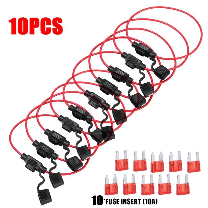 Автомобильный мини-адаптер для предохранителя, держатель предохранителя, вставной предохранитель, брызгозащищенный для 12 В 30 А, выключатель питания, влагозащищенный, брызгозащищенный